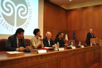 Dario con Florina Cazacu a Varese n el 2015 (foto Uninsubria)