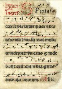 Prima pagina Antifonario Ganna